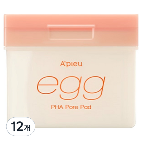 어퓨 EGG PHA 깐달걀 모공 패드 180g, 80매입, 12개