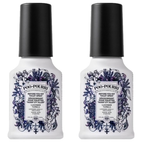 푸리 화장실탈취제 본품, 59ml, 2개, 라벤더바닐라
