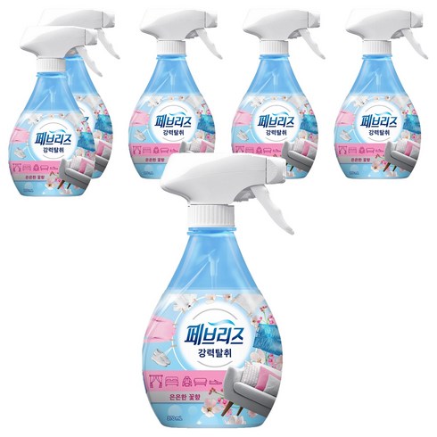 페브리즈 섬유탈취제 은은한 꽃향 본품, 370ml, 6개