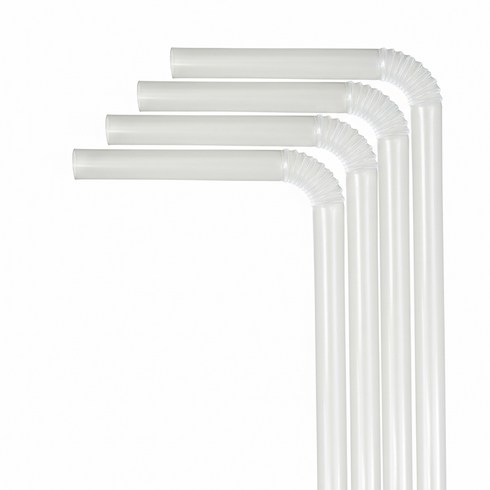 보니팩 자바라 투명 빨대 7 x 210 mm, 500개입, 2개