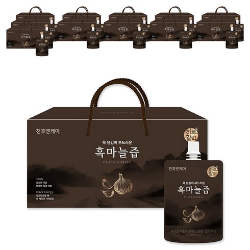 하루활력 목 넘김이 부드러운 흑마늘즙, 70ml, 360개