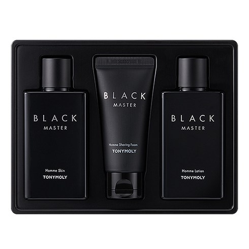 토니모리 블랙마스터 옴므 스킨케어 3종 세트, 1세트, 토너 130ml + 에멀전 130ml + 쉐이빙폼 60ml