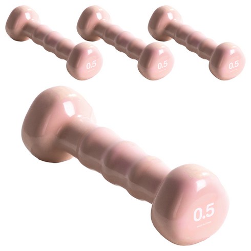 아이워너 PVC 삼각 아령 코랄핑크, 0.5kg, 4개