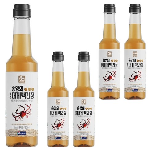 홍영의 붉은대게 백간장, 500ml, 5개