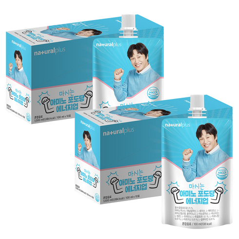 내츄럴플러스 마시는 아미노 포도당 에너지업, 100ml, 20개