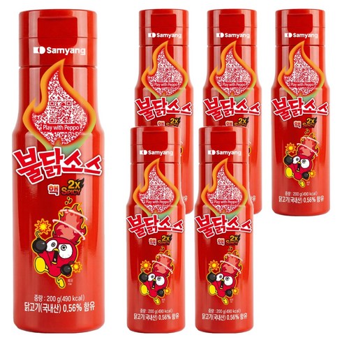 삼양 핵불닭소스, 6개, 200g