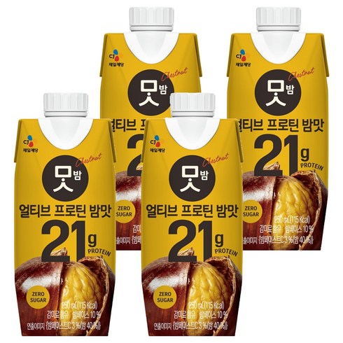얼티브 프로틴 밤맛, 250ml, 4개