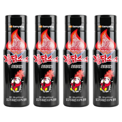 불닭 소스, 200g, 4개