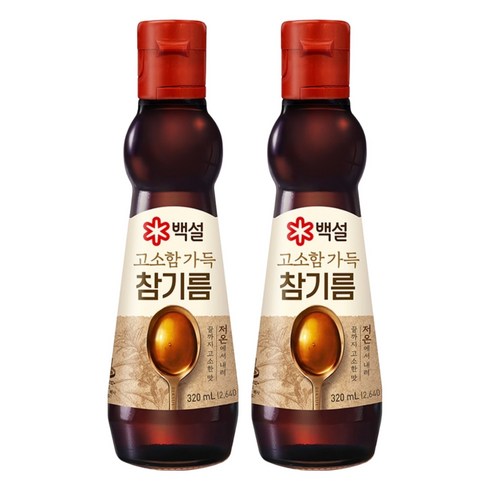 백설 진한참기름, 320ml, 2개