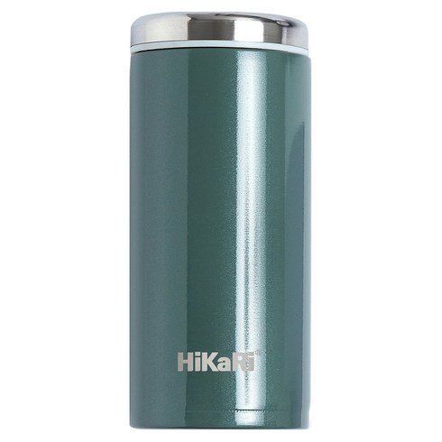 HiKaRi 심플 미니 보온보냉 텀블러, 카키, 200ml, 1개