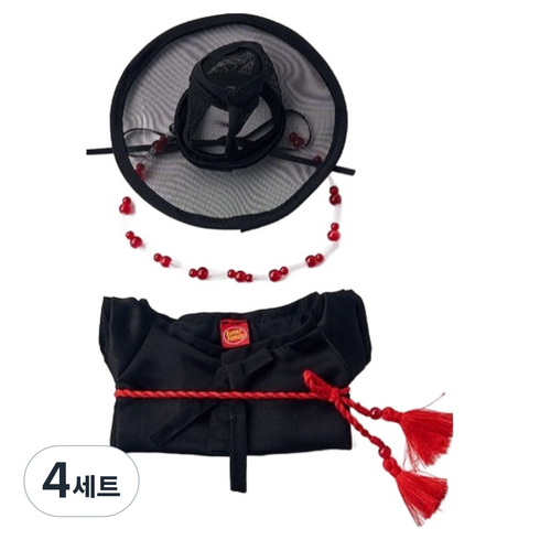 버터 인형옷 + 갓 세트, 코리아 저승사자, 4세트