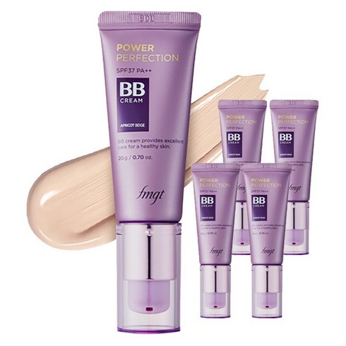 fmgt 파워 퍼펙션 비비크림 SPF37 PA++, V201 에프리콧 베이지, 20g, 5개