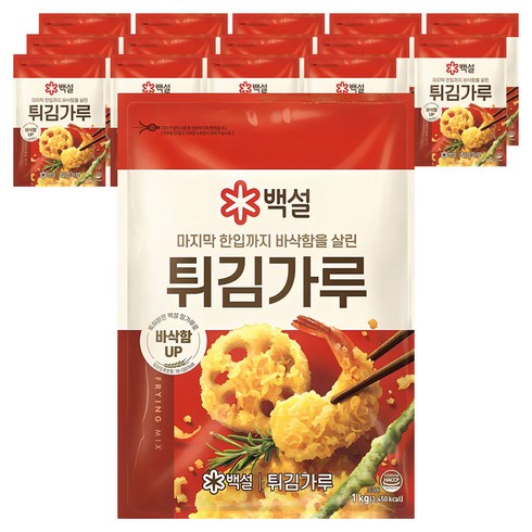 백설 튀김가루, 1kg, 15개