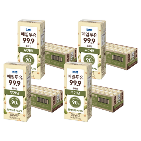 매일두유 99.9 플레인, 190ml, 96개