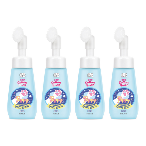 LG생활건강 시리우스 강아지 발씻자 풋샴푸, 270ml, 4개