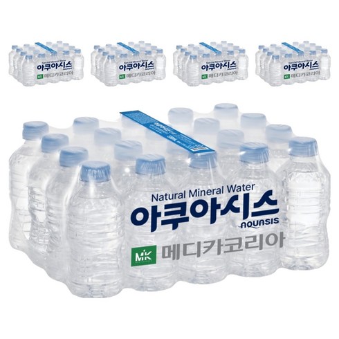 아쿠아시스 무라벨, 330ml, 100개