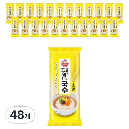 오뚜기옛날 국수 소면, 500g, 48개