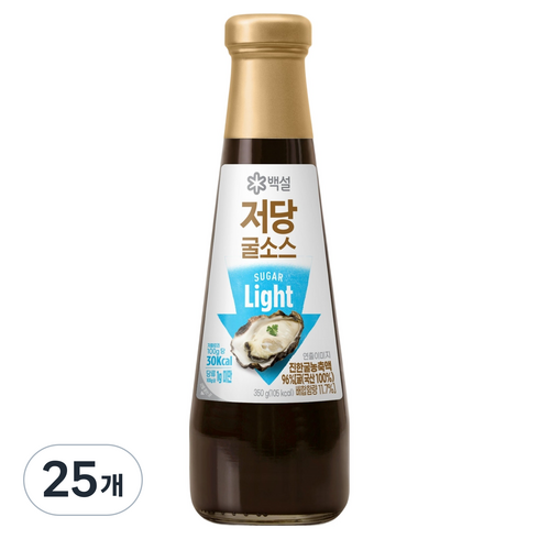 백설 저당 굴소스, 350g, 25개