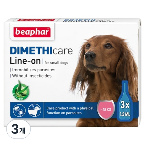 비아파 강아지 디메치케어 라인온 소형견용 3p, 혼합색상, 4.5ml, 3개