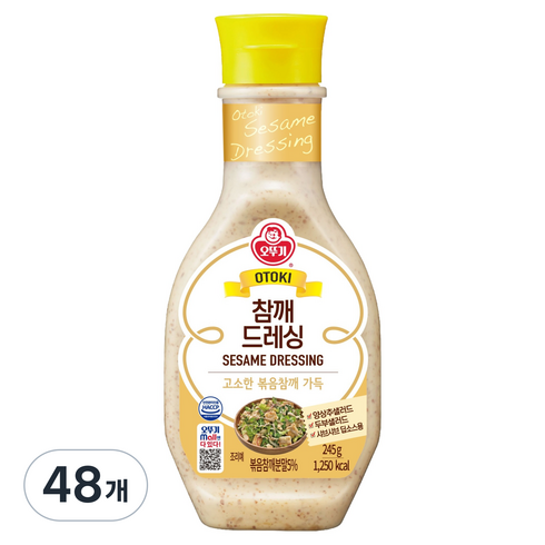 오뚜기 참깨 드레싱, 245g, 48개