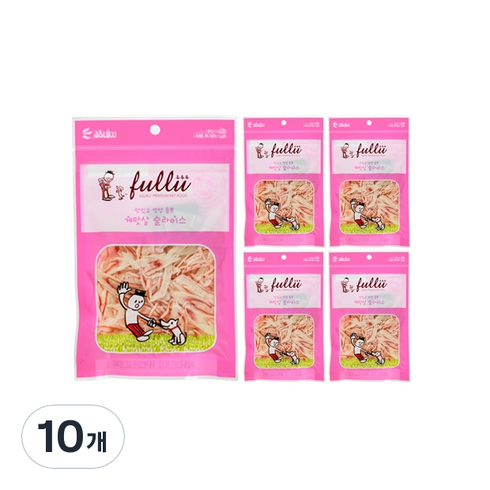 후루루 애완동물 슬라이스 간식, 게맛살슬라이스, 30g, 10개