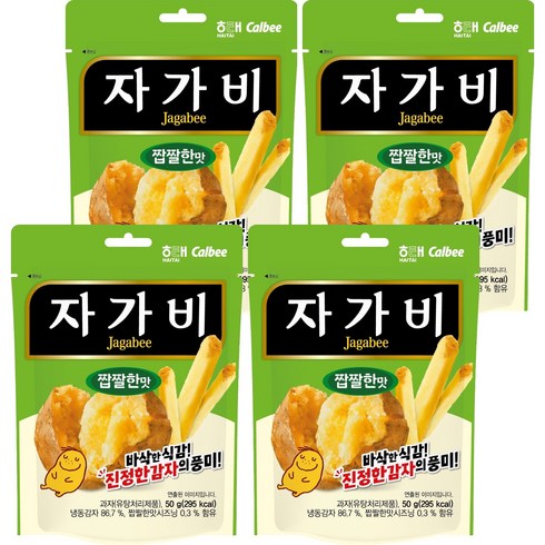 자가비 짭짤한 맛, 50g, 4개