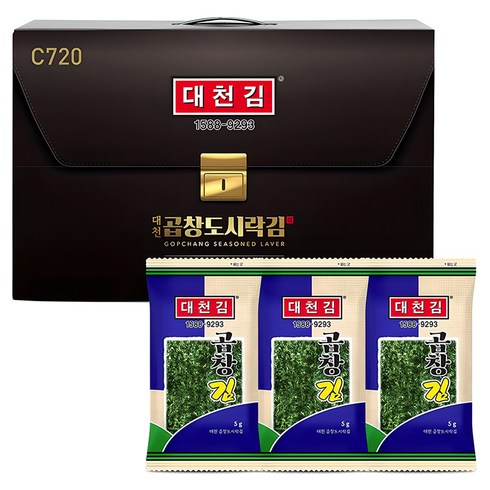 대천김 곱창 도시락김 세트, 5g, 20개