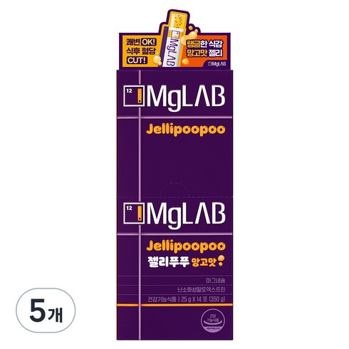 마그랩 젤리푸푸 망고맛, 350g, 5개