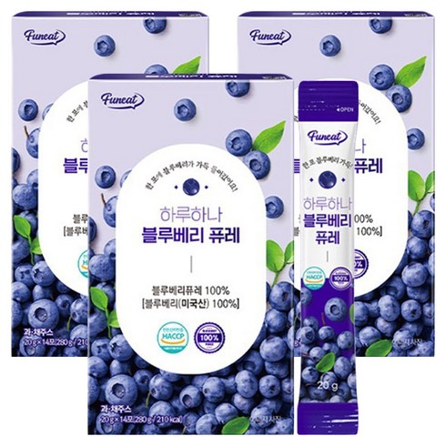 퍼니트 하루하나 블루베리 퓨레, 20g, 42개