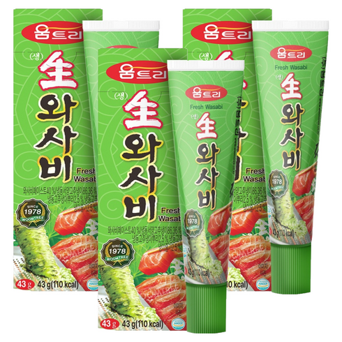 움트리 생와사비, 43g, 3개