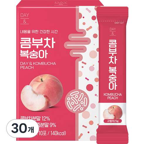 데이앤 콤부차 복숭아, 5g, 10개입, 30개