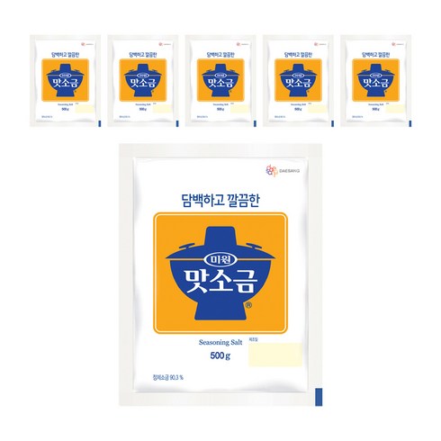 미원 맛소금, 500g, 6개