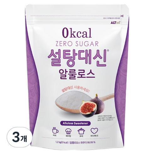 설탕대신 대체당 나한과 알룰로스, 1.2kg, 3개