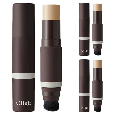 OBge 내추럴 커버 남성 파운데이션 13g, 3호 샌드, 3개