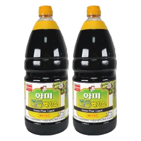 화미 매실 엑기스 5배, 1.75kg, 2개