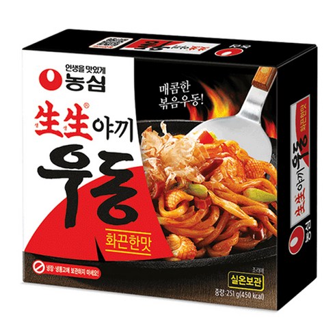 생생우동 생생야끼우동 화끈한맛 251g, 1개
