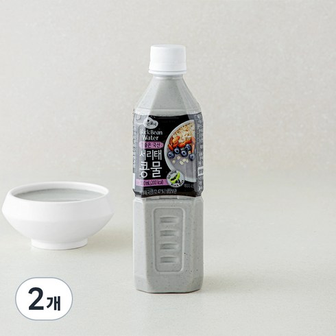 맑은물에 참좋은 국산 서리태콩물, 500ml, 2개