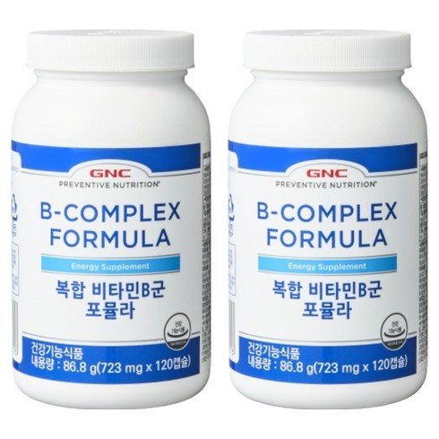 GNC 복합비타민 B군 포뮬라, 120정, 2개
