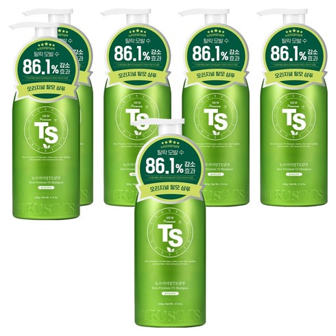 TS 뉴프리미엄 탈모증상완화 샴푸, 500g, 6개
