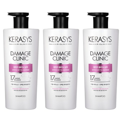 케라시스 데미지 클리닉 샴푸, 750ml, 3개