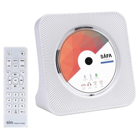 사파 무선 블루투스 CD플레이어, SCD100, 화이트