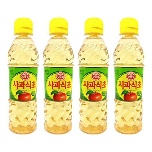 오뚜기 사과식초, 500ml, 4개