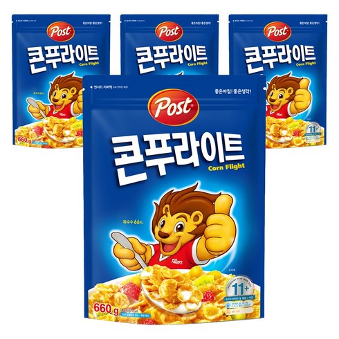포스트 콘푸라이트 시리얼, 660g, 4개
