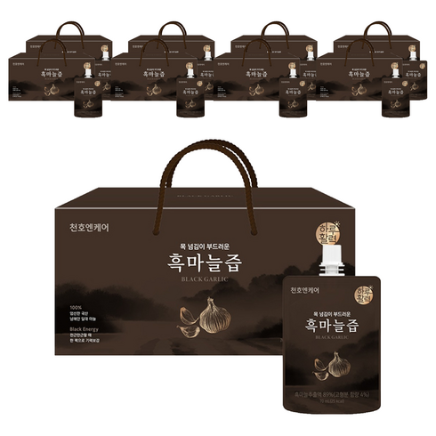 천호엔케어 목 넘김이 부드러운 흑마늘즙, 2.1L, 9개