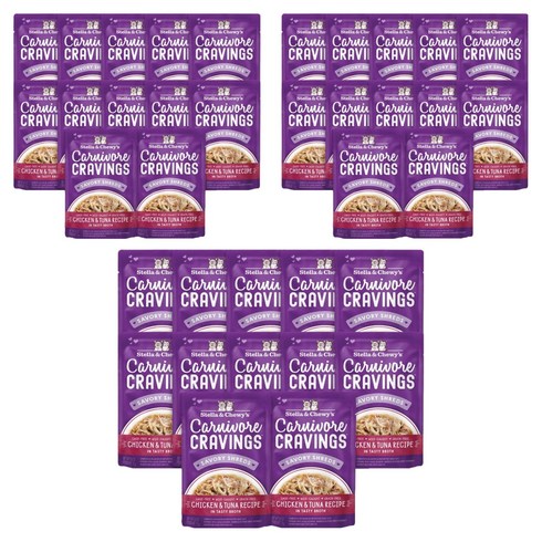 스텔라앤츄이스 성묘 카니보어 크레이빙스 습식사료, 닭+참치, 79g, 36개