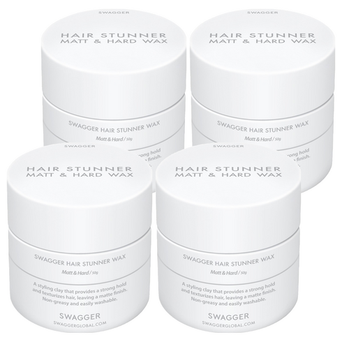 스웨거 헤어 스터너 왁스 매트 앤 하드, 4개, 50g