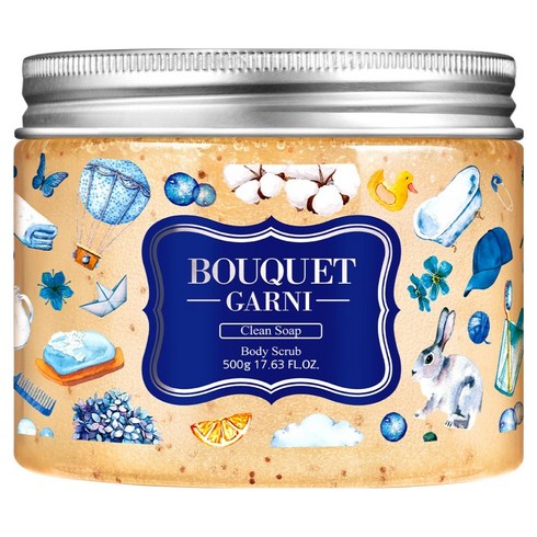 부케가르니 슈가 바디스크럽 클린솝, 500g, 1개