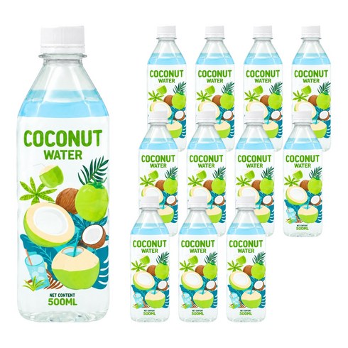 탄도 코코넛워터 100%, 500ml, 12개