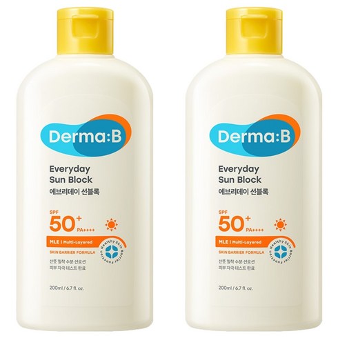 더마비 에브리데이 선블록 SPF50+ PA++++, 200ml, 2개