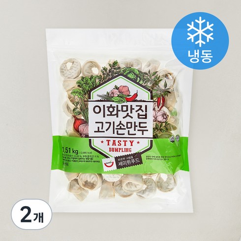 세미원 이화맛집 고기손만두 (냉동), 1.5kg, 2개